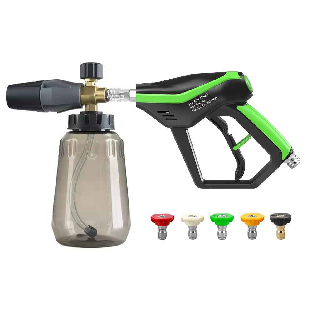 Pressure Washer Foam Gun - อุปกรณ์เสริมเครื่องฉีดน้ำแรงดันสูง หัวฉีดแบบต่อเร็ว 1/4 นิ้ว พร้อมปืนฉีดโฟม PA