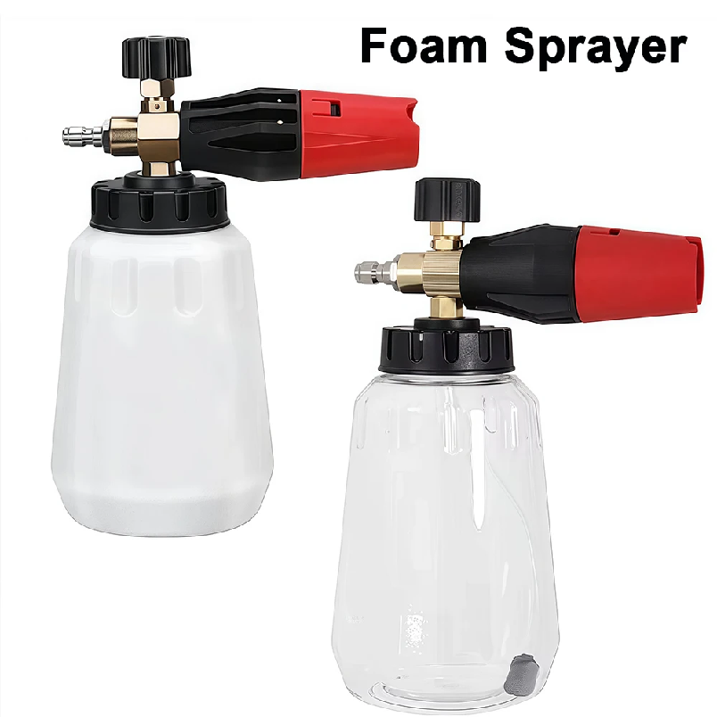 Pressure Washer Foam Gun - ปืนฉีดโฟมแรงดันสูง PA ปรับระดับได้ ปืนฉีดโฟมล้างรถ อุปกรณ์ล้างรถ ชุดทำความสะอาดสำหรับเครื่องฉีดน้ำแรงดันสูง