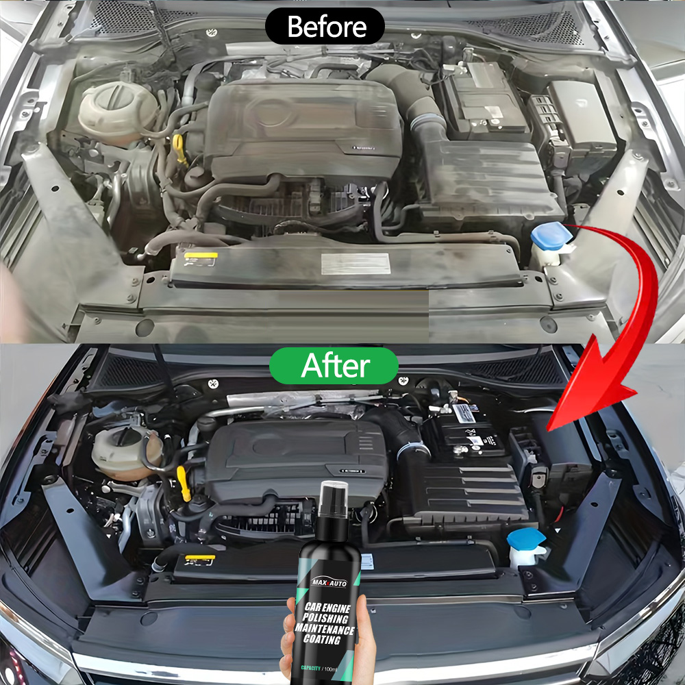 Leather Cleaner Interior - Car Engine Bay Cleaner Restorer Back