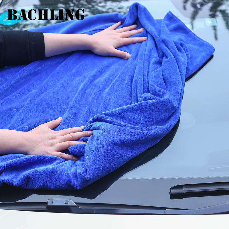 Microfiber Towel Detailing - 60x160/180 ซม.ผ้าเช็ดตัวล้างรถ 400GSM ไมโครไฟเบอร์การดูดซึมน้ําสูงทําความสะอาดผ้าเช็ดตัวรถยนต์ผ้าเช็ดตัวดูดซับ Superfine เส้นใยหนา