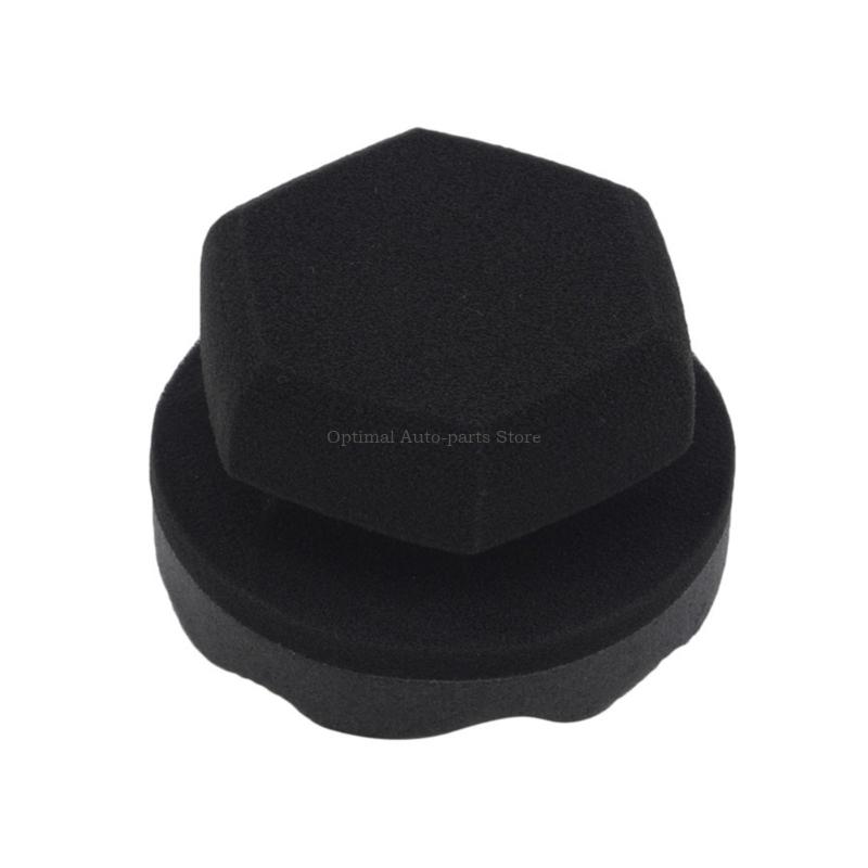 Wax Applicator Pad - 4 Pack Car WAX Applicator ฟองน้ำผสมผ้าขนสัตว์เหมาะสำหรับขัดฟรี