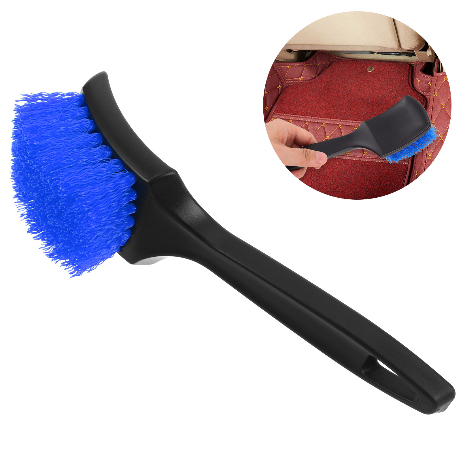 Dirt Brush Interior - แปรงทำความสะอาดพรมรถยนต์อเนกประสงค์ พร้อมด้ามจับตามหลักสรีรศาสตร์ สำหรับขจัดสิ่งสกปรกบนพรมและเบาะ