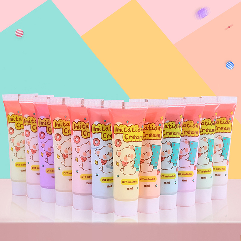 Clay Bar Lubricant - 15 ml/ขวดเรซิ่นครีมสําหรับเคสโทรศัพท์ปลอมวิปปิ้งดินกาว DIY Craft Soft Clay