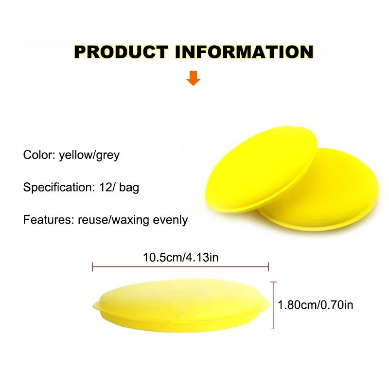 ฟองน้ำขัดรถยนต์ 12 ชิ้น ฟองน้ำ - Wax Applicator Pad บทวิจารณ์และราคา