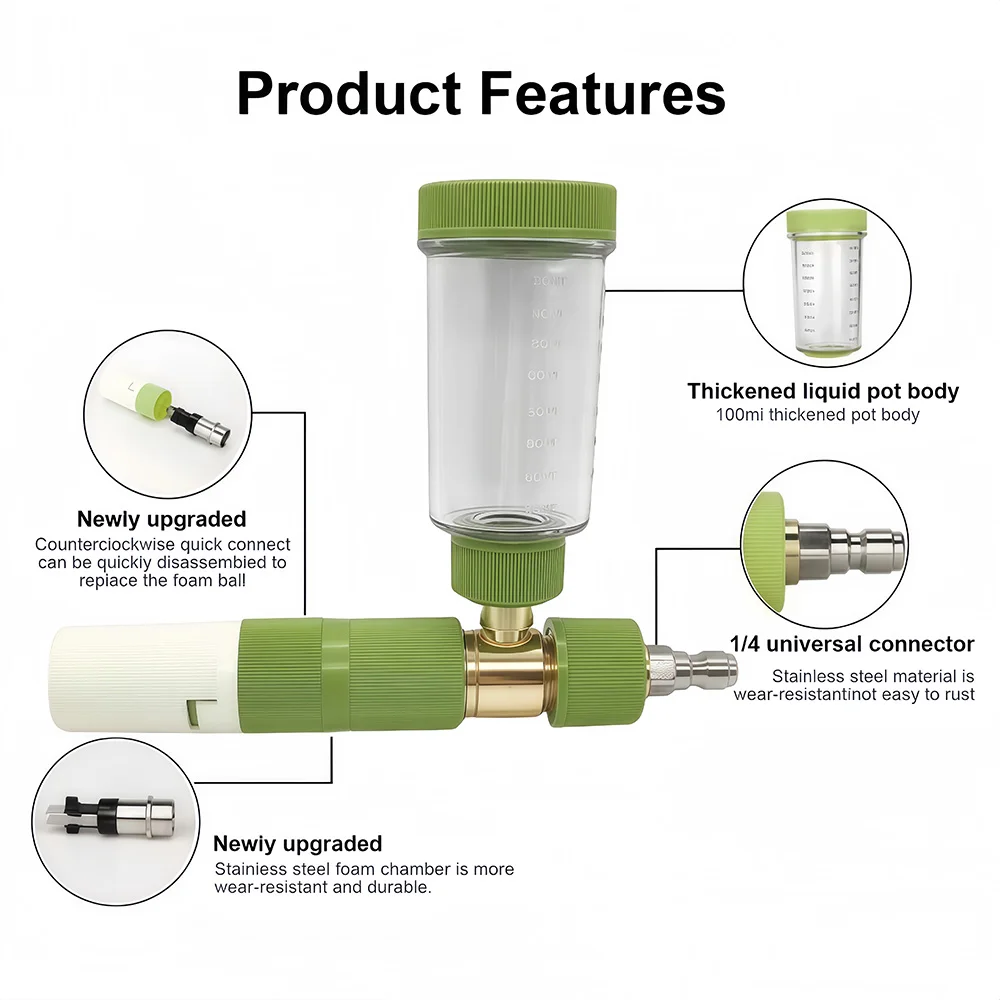 ปืนฉีดโฟมล้างรถแรงดันสูง 100 ม - Pressure Washer Foam Gun บทวิจารณ์และราคา