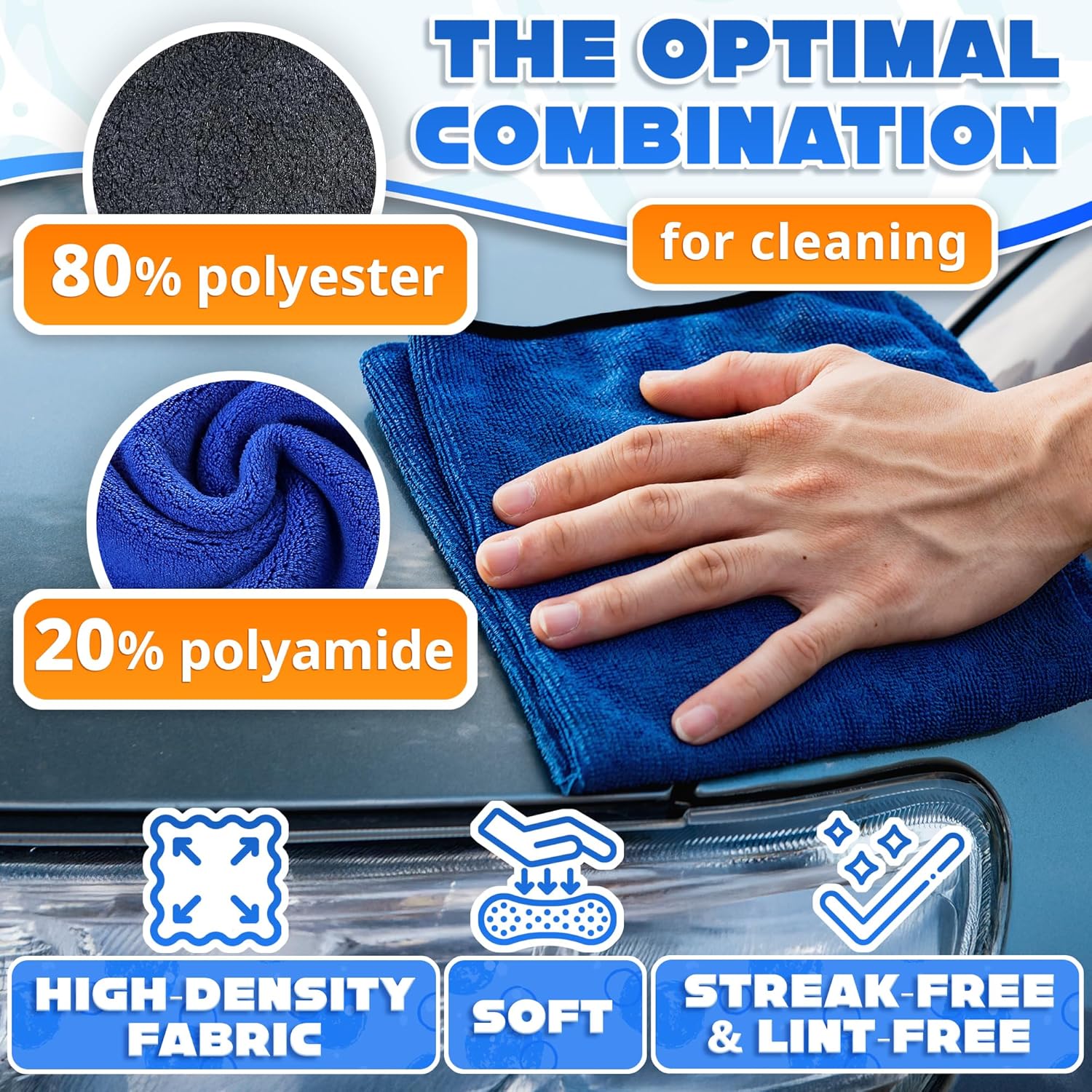 ผ้าไมโครไฟเบอร์สำหรับทำความสะอ - Microfiber Towel Detailing บทวิจารณ์และราคา