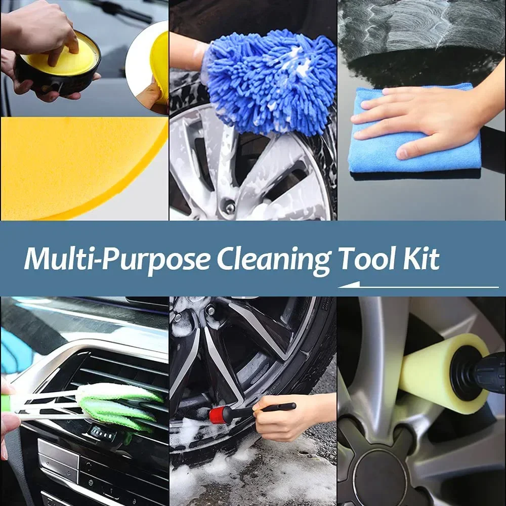ใหม่รายละเอียดรถชุดทําความสะอา - Detailing Brush Set บทวิจารณ์และราคา