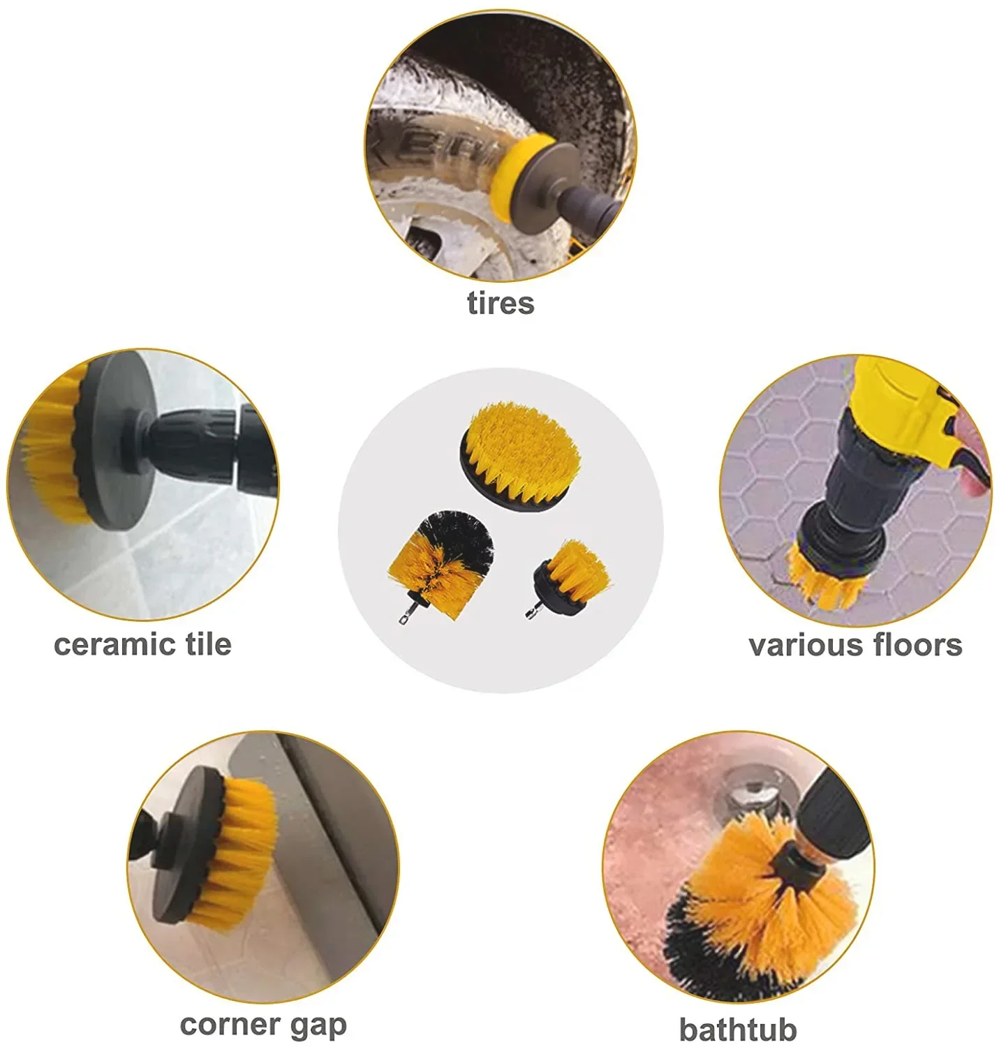 ใหม่รายละเอียดรถชุดทําความสะอา - Detailing Brush Set บทวิจารณ์และราคา