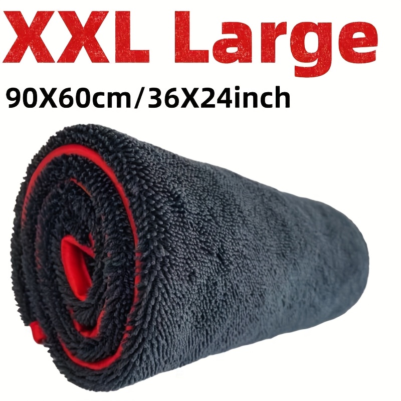 ผ้าเช็ดรถแบบดูดซับพิเศษ XXL ผ้ - Microfiber Towel Detailing บทวิจารณ์และราคา