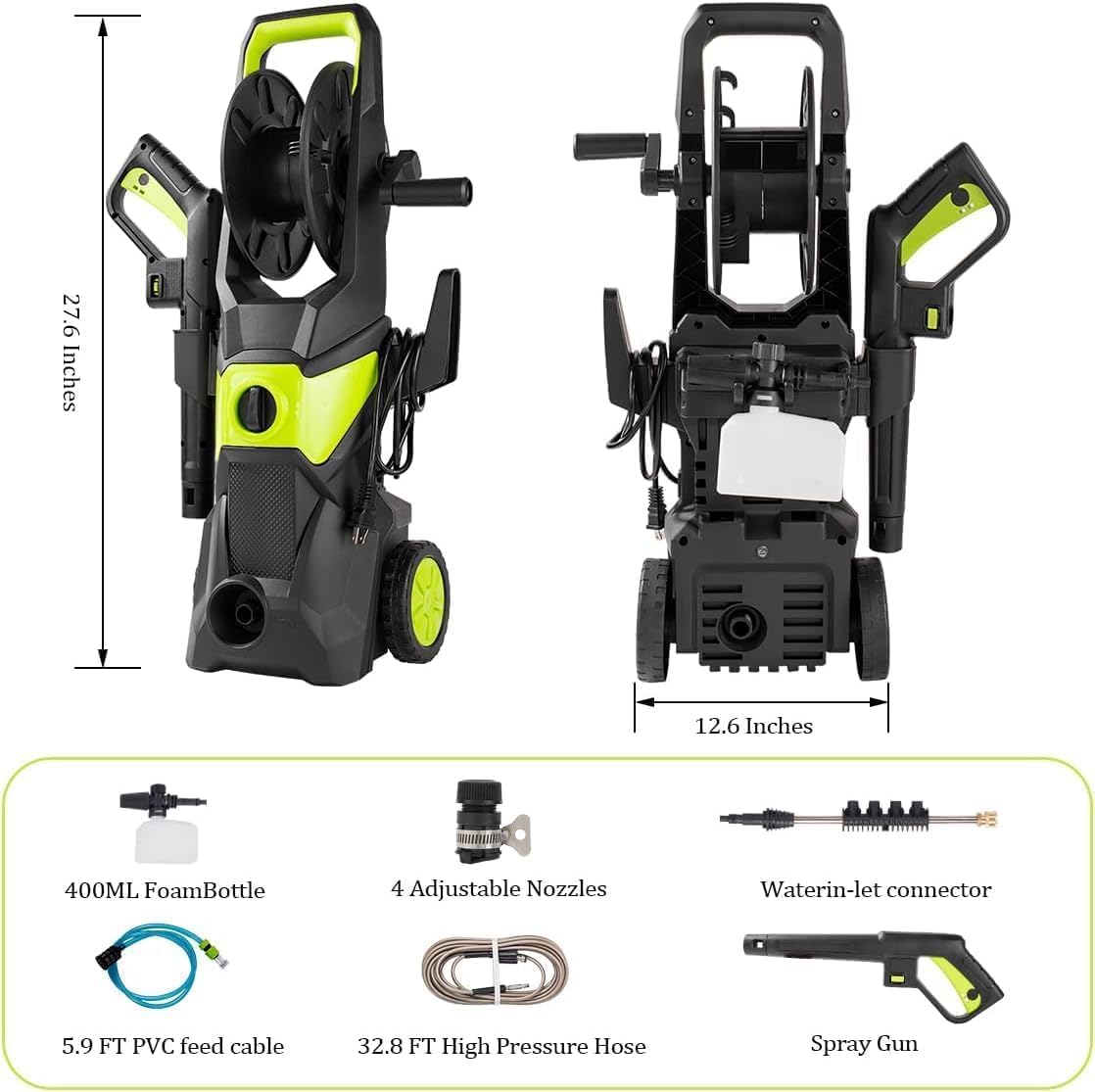 เครื่องฉีดน้ำแรงดันสูงไฟฟ้า 40 - Pressure Washer Foam Gun บทวิจารณ์และราคา